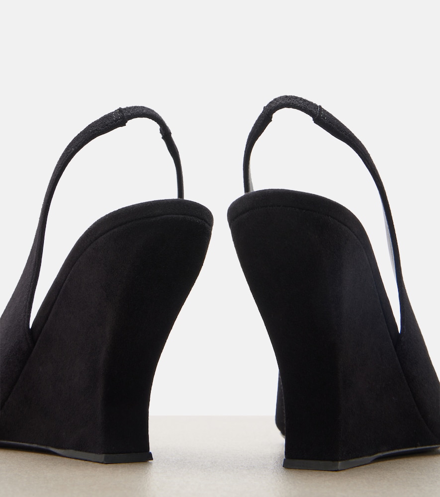  Alaia Alaïa Escarpins Compensés Slingback En Daim 
