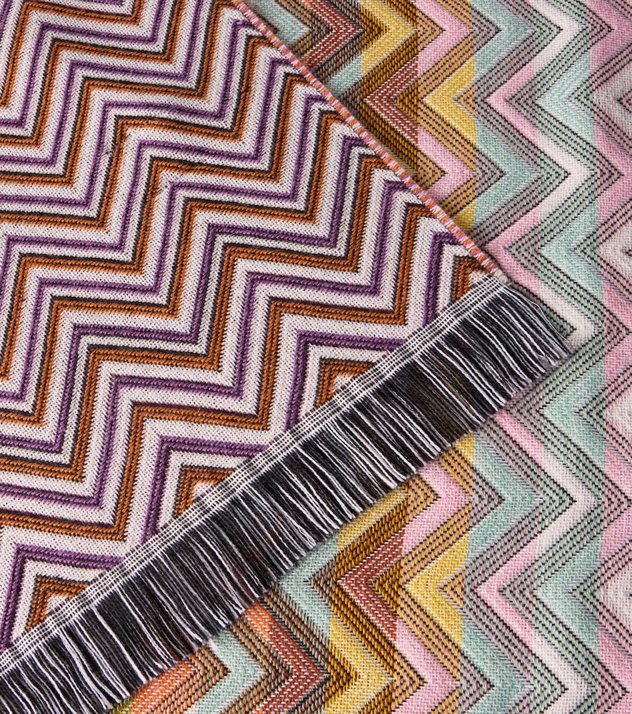 Missoni Antwan fringed wool-blend throw