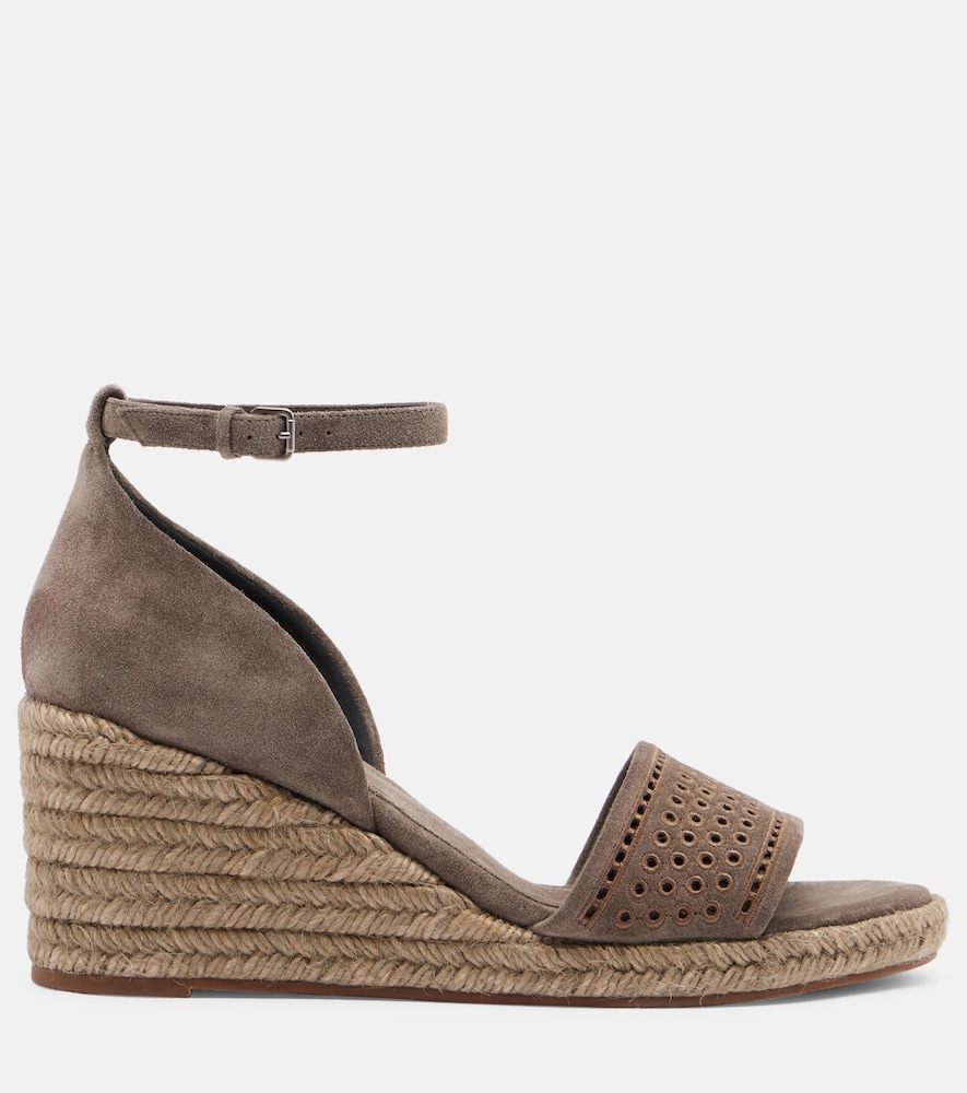 Suede Espadrille Wedges