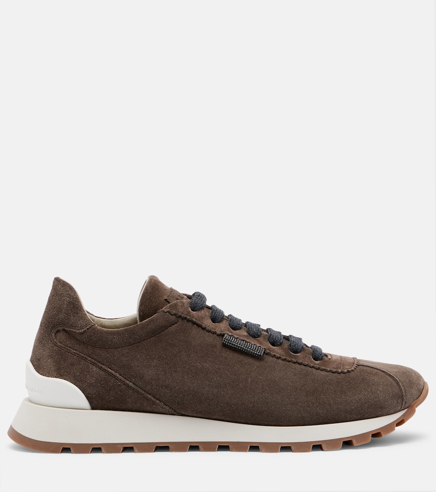  Brunello Cucinelli Brunello Cucinelli Sneakers Monili Aus Veloursleder 
