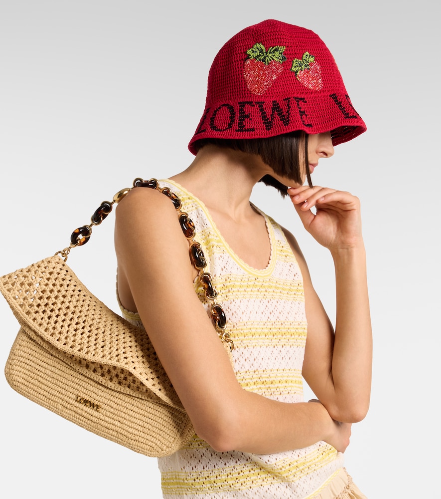Loewe Paula's Ibiza crochet cotton bucket hat