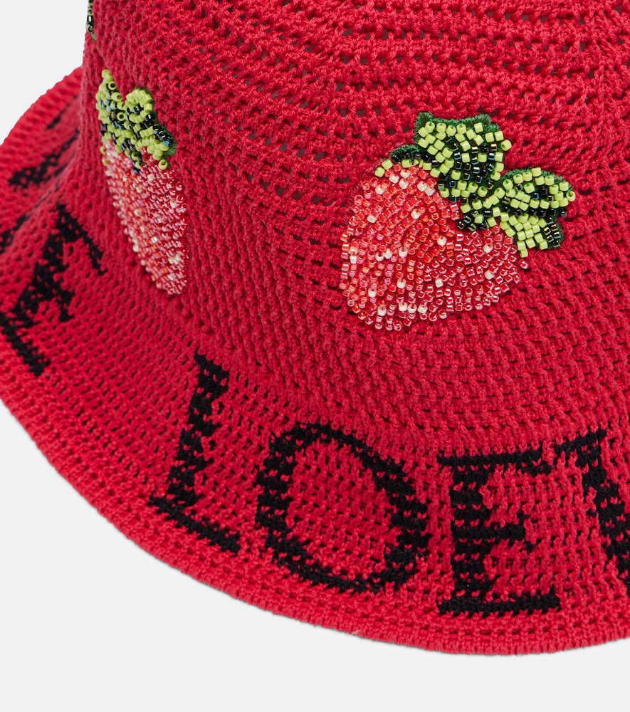  Loewe Loewe Paula's Ibiza Verzierter Hut Aus Häkelstrick 