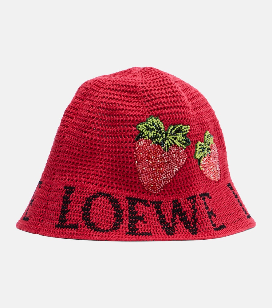  Loewe Loewe Paula's Ibiza Verzierter Hut Aus Häkelstrick 
