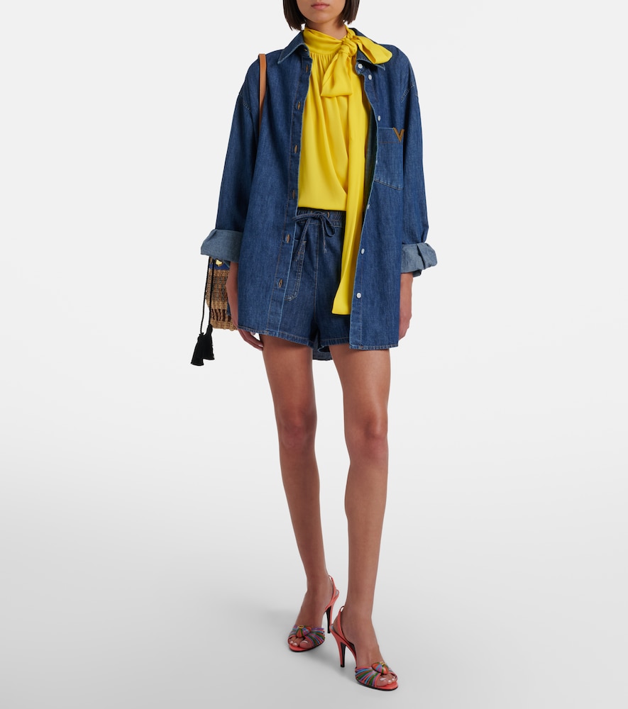 Valentino VGold denim shorts