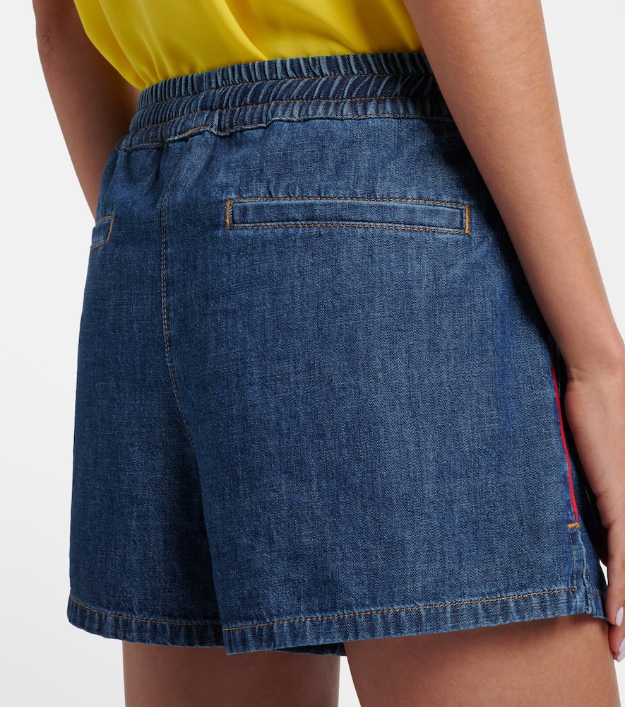  Valentino Valentino Shorts De Denim Con Vgold 