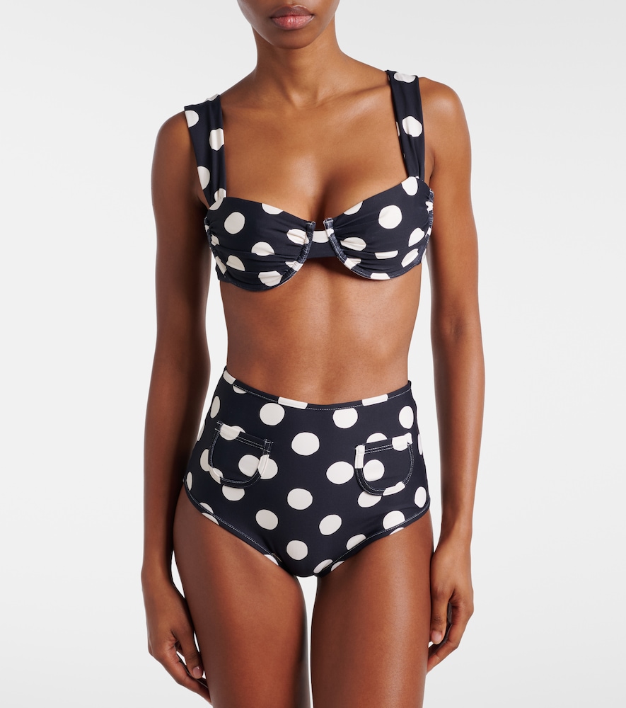 Montce Polly polka-dot bikini bottoms