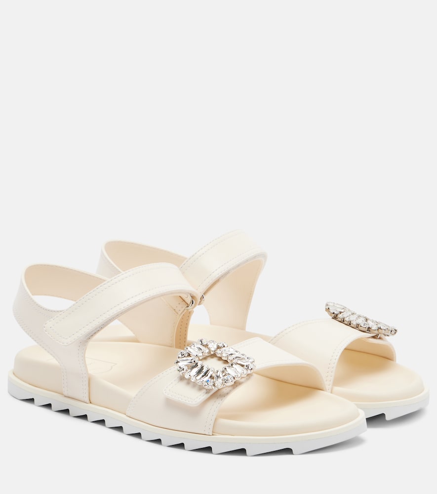 Roger Vivier Slidy Viv' embellished leather sandals