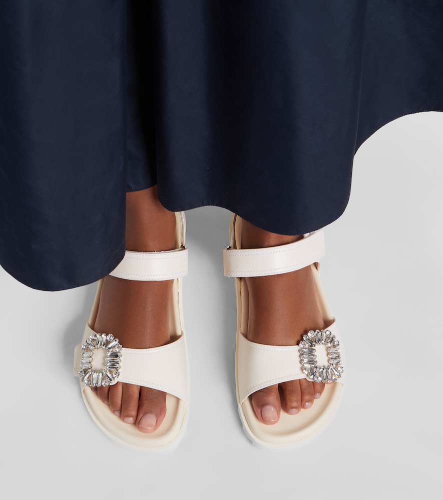 Roger Vivier Slidy Viv' embellished leather sandals