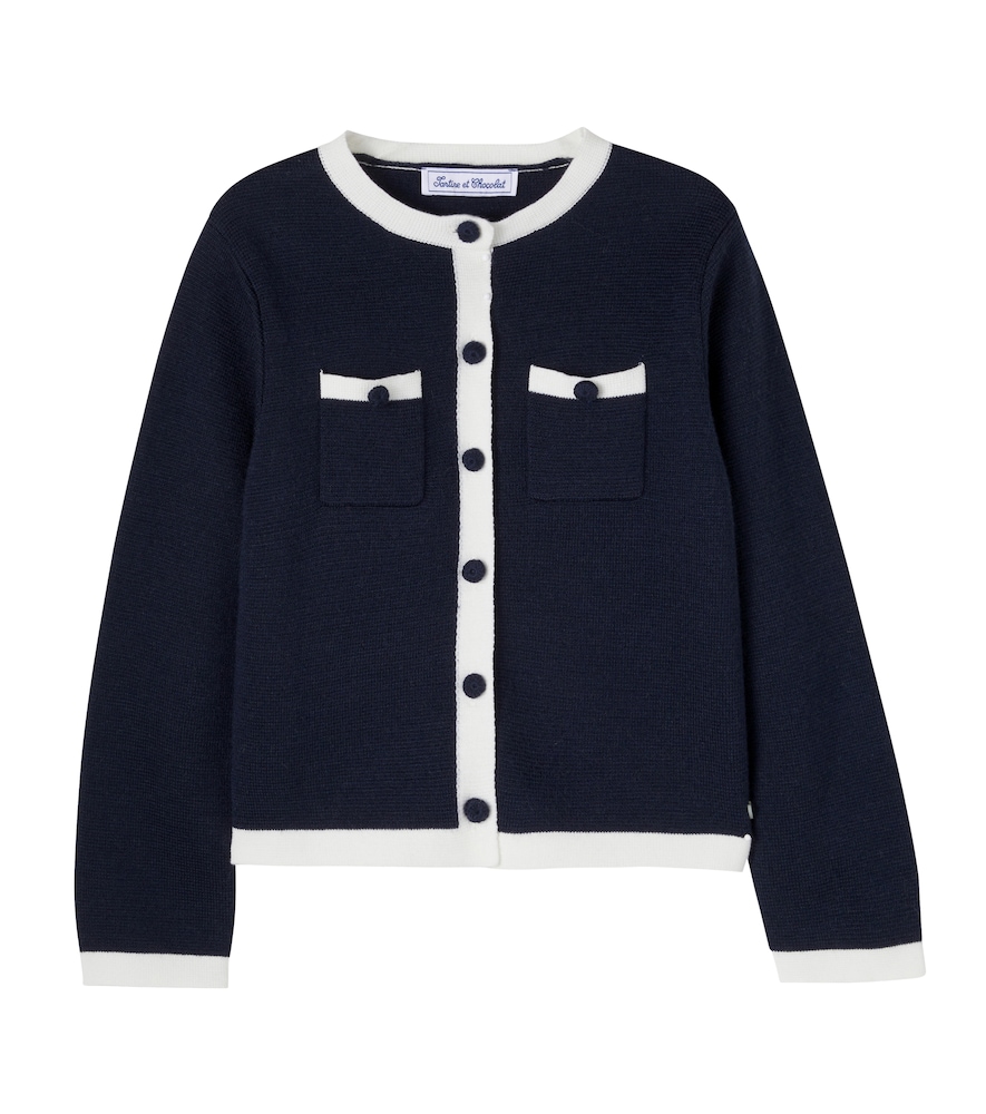Cardigan aus einem Wollgemisch