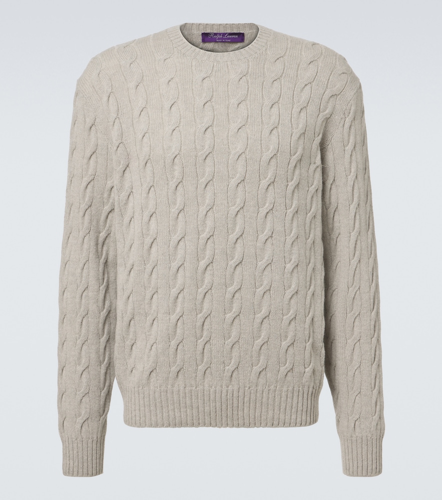 Pullover in cashmere a trecce
