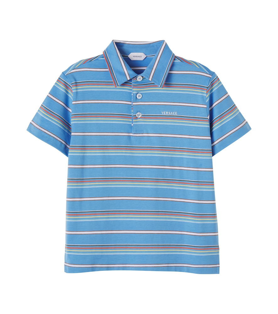Polo in jersey di cotone a righe