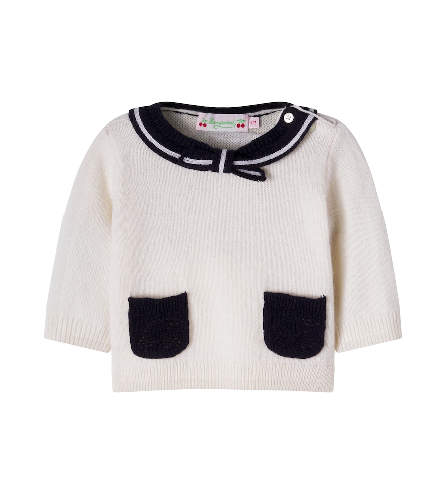 Baby – Pullover Marlina in lana con fiocco