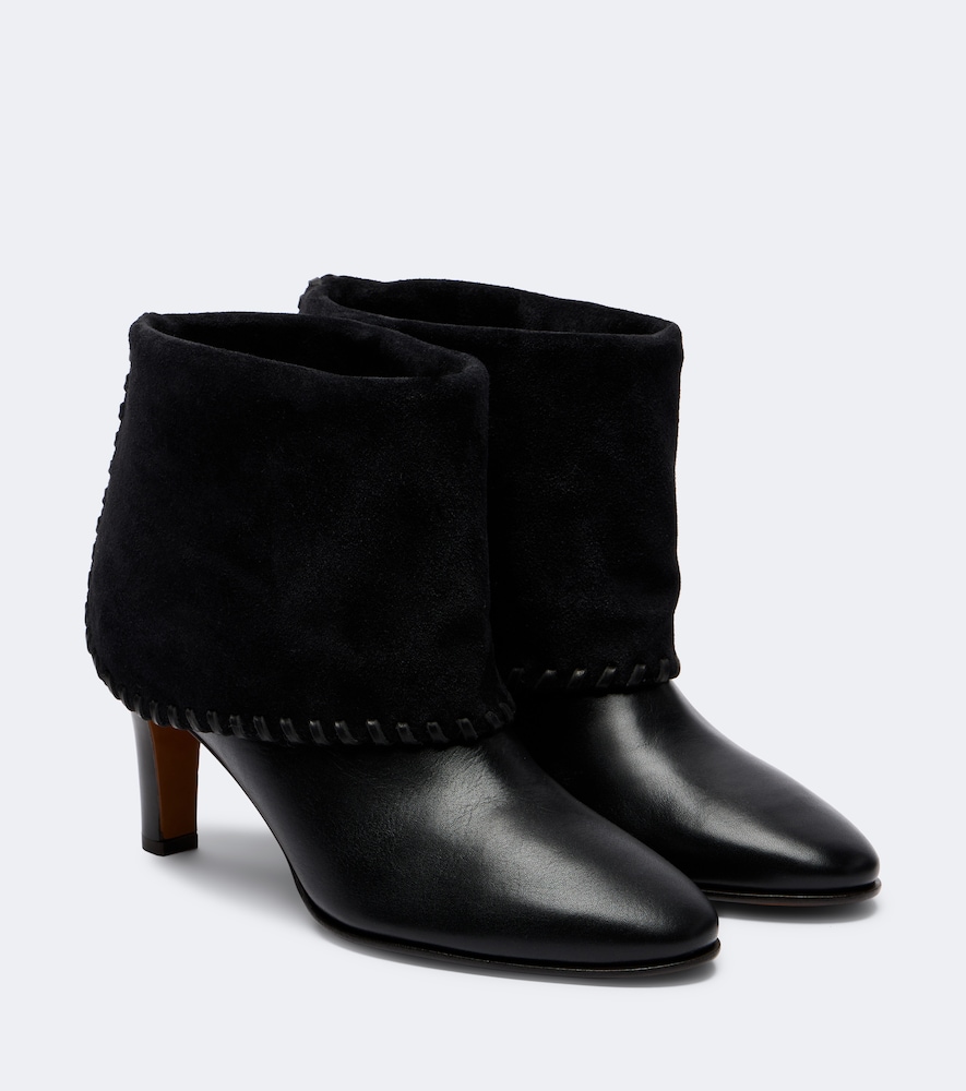 Ankle Boots Alchemy aus Leder mit Veloursleder