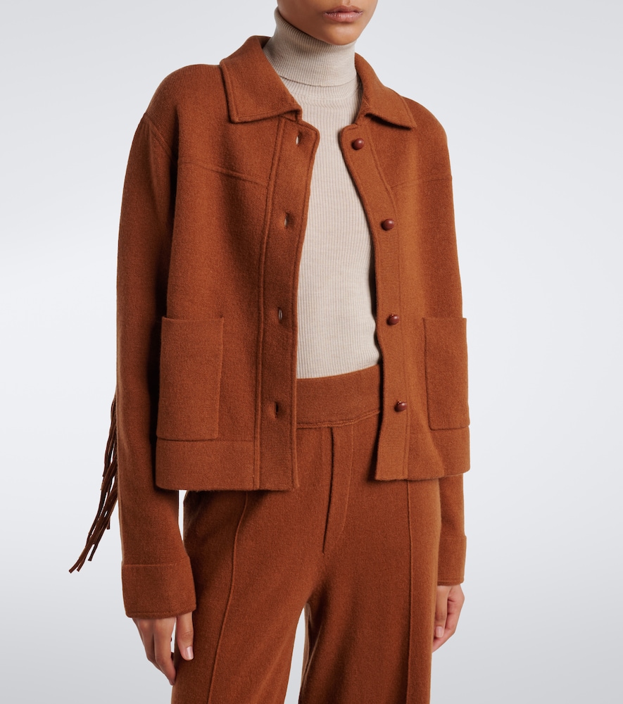 Fringed Wool And Cashmere Jacket