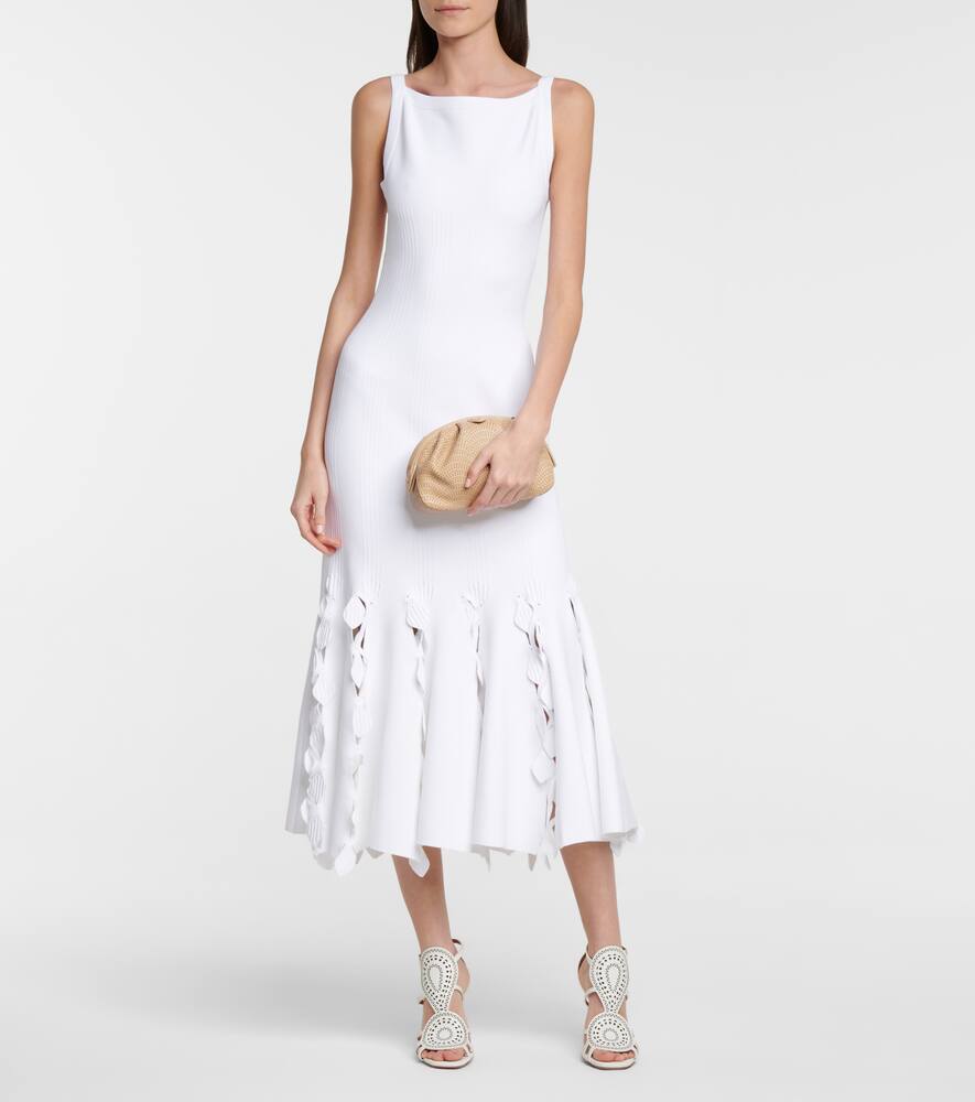 ALAÏA SAMIA 21 MINI LASER-CUT LEATHER CLUTCH,P00548417