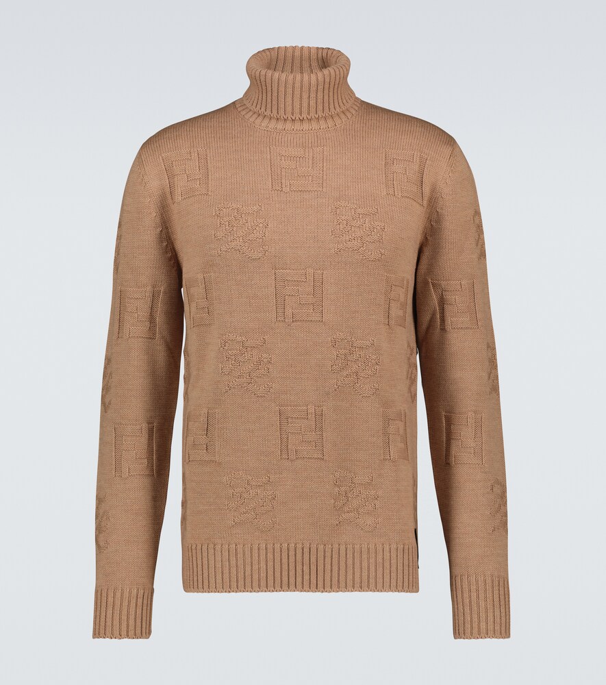 Fendi Wool FF turtleneck sweater 