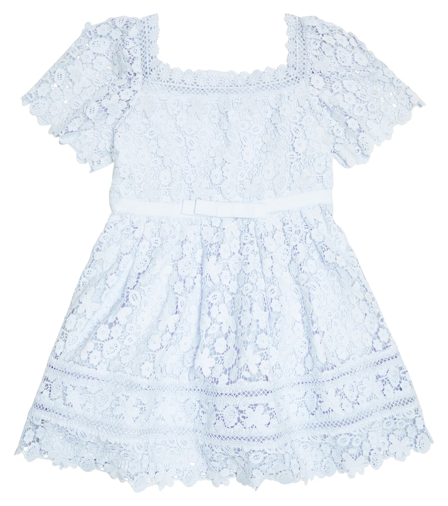 Self-Portrait Kids Guipure lace dress