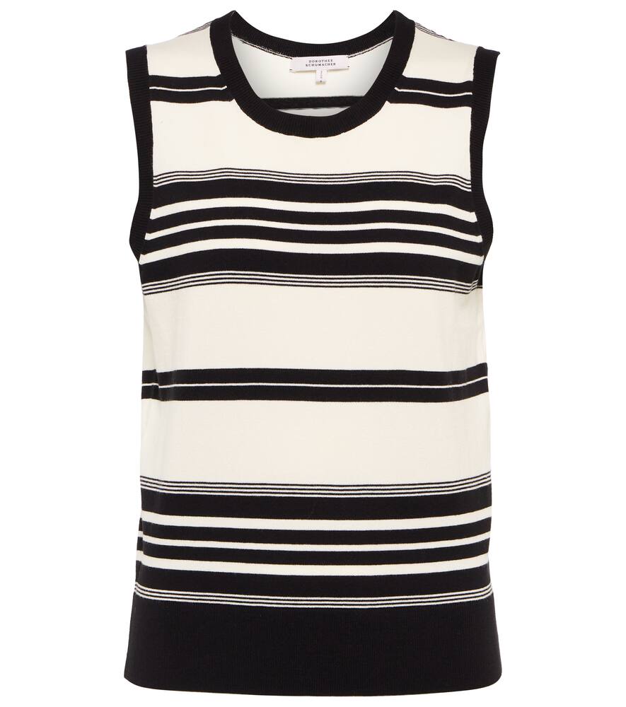Dorothee Schumacher Striped cotton-blend vest