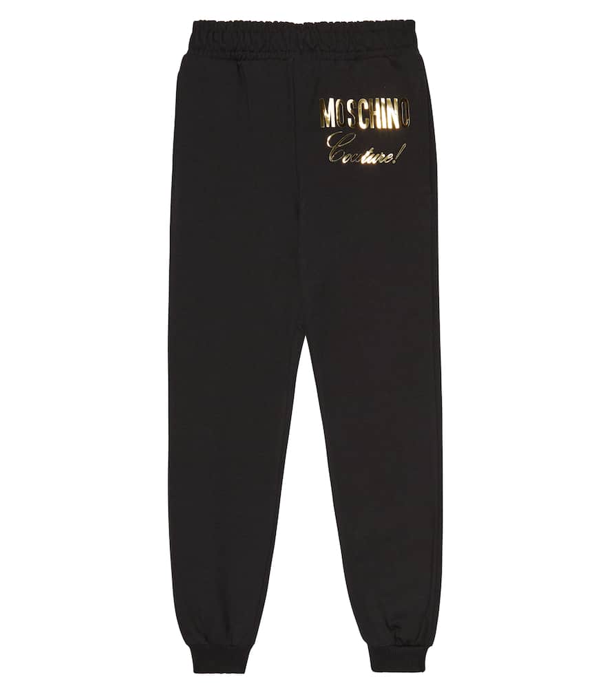 Moschino Kids Logo cotton sweatpants
