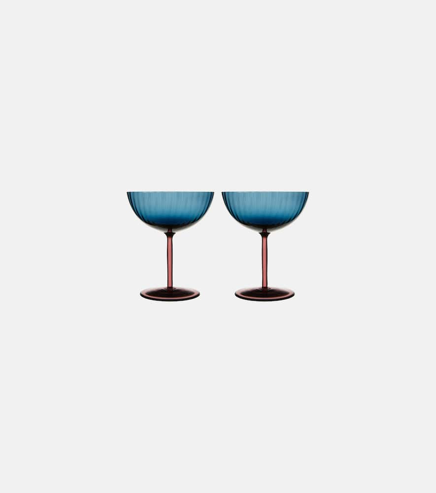 La Doublej Set Of 2 Champagne Glasses