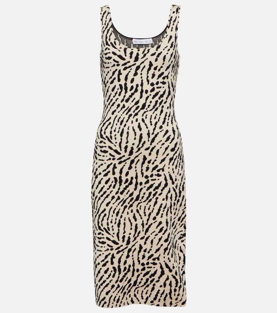 Proenza Schouler White Label printed silk-blend midi dress