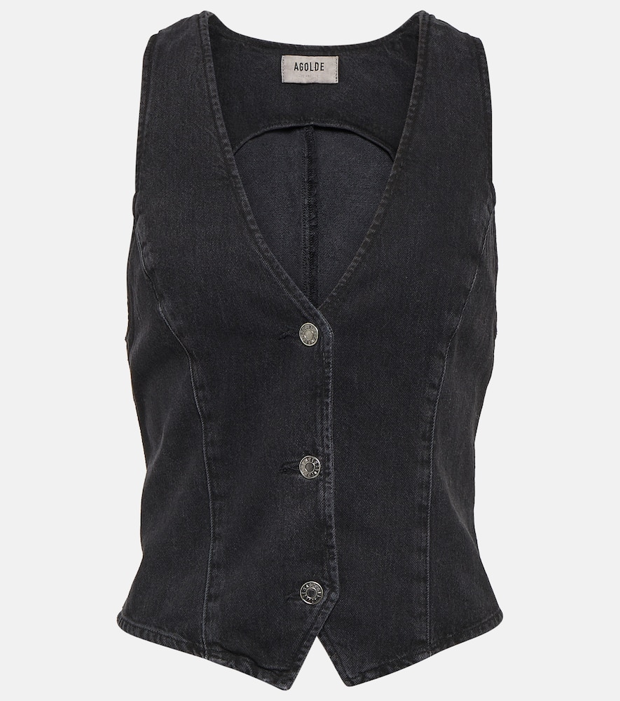 agolde gilet heller en jean