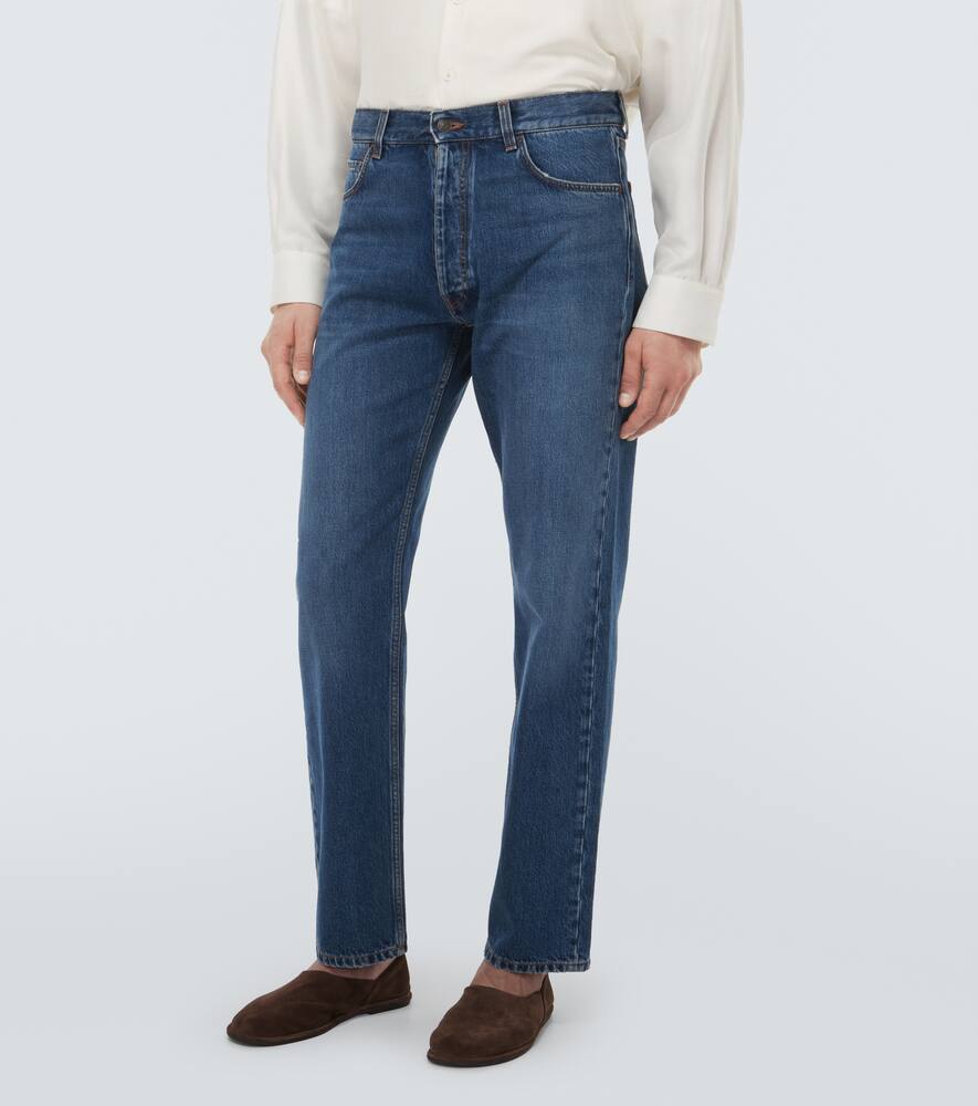 The Row Burt Slim Jeans In Blue