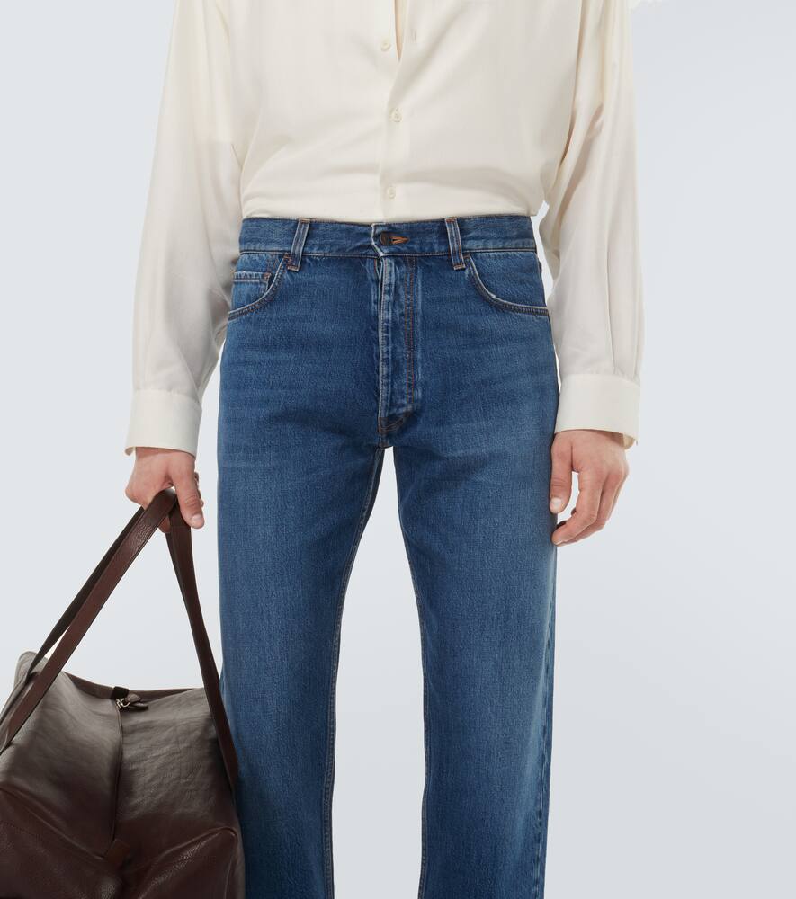 The Row Burt Slim Jeans In Blue