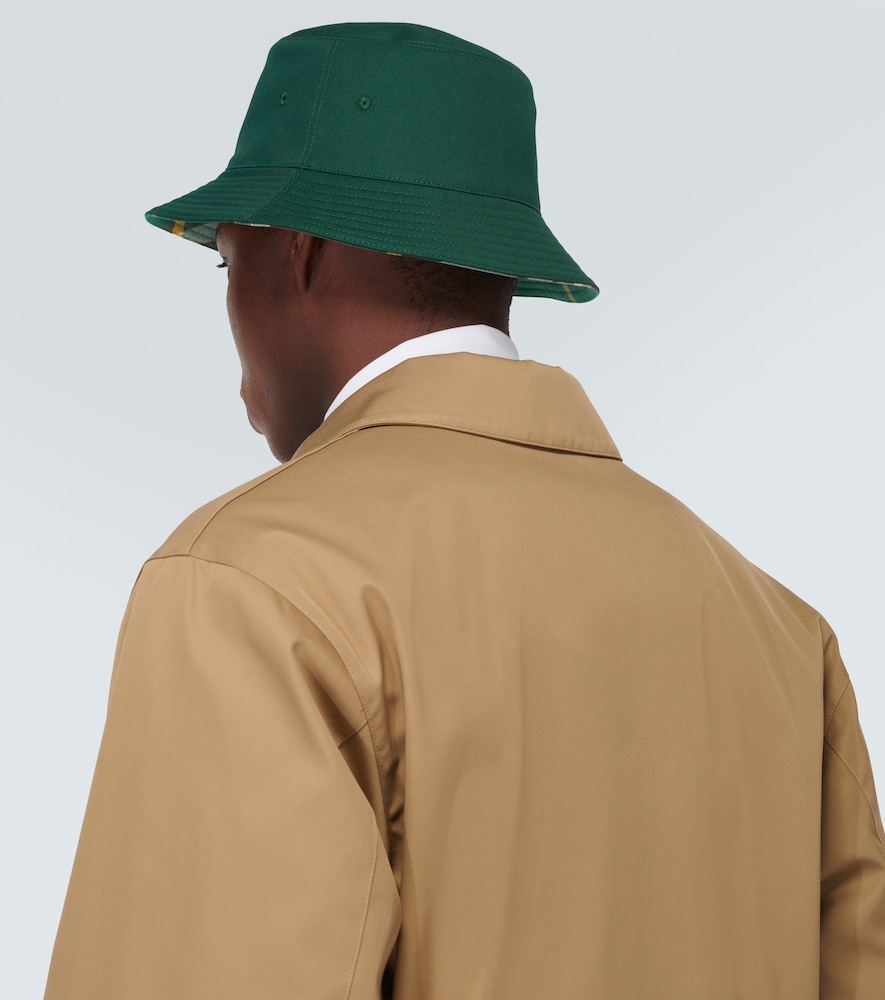 Burberry Burberry Burberry Check Reversible Twill Bucket Hat 