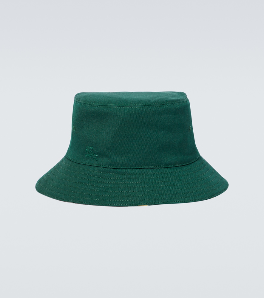  Burberry Burberry Burberry Check Reversible Twill Bucket Hat 