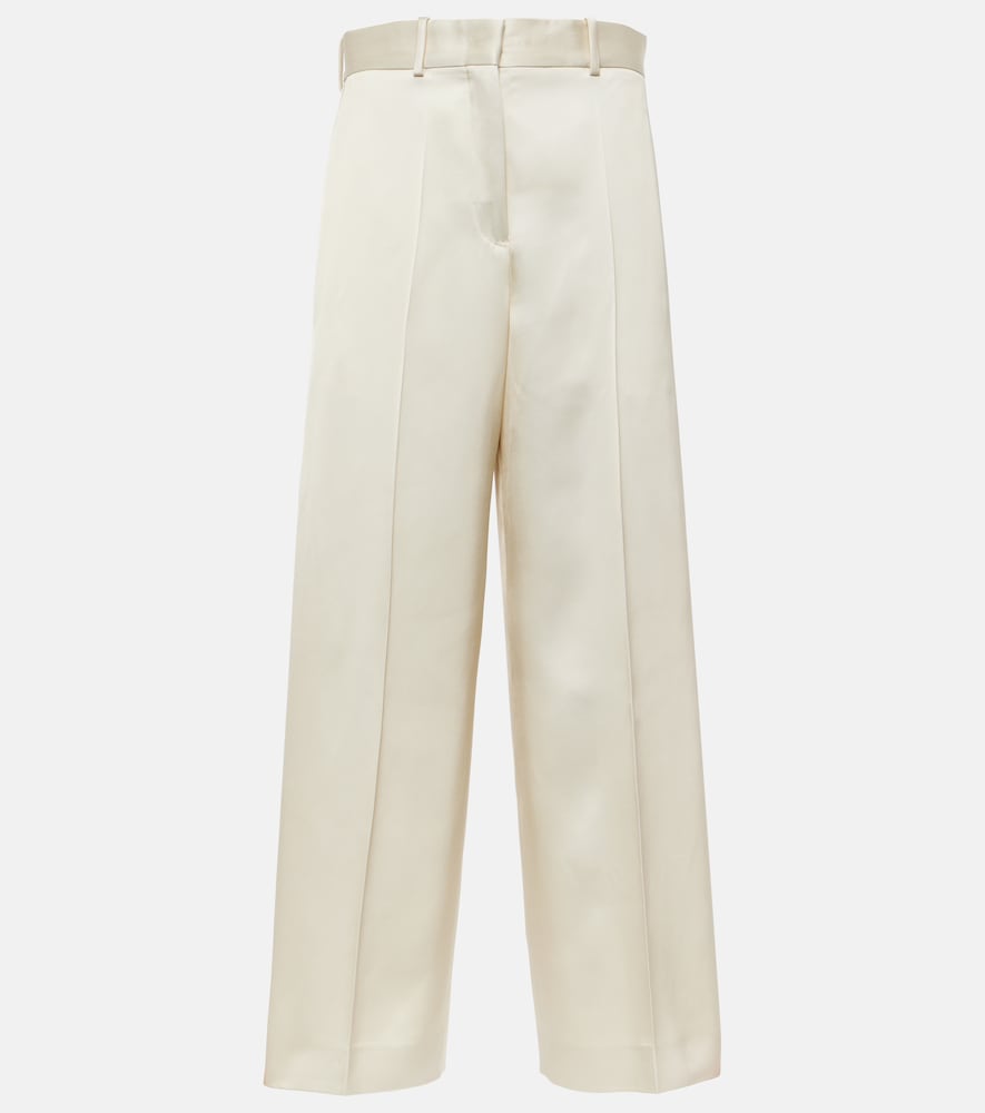 Jil Sander Jil Sander Satin wide-leg pants　ジル・サンダー サテン ワイドパンツ