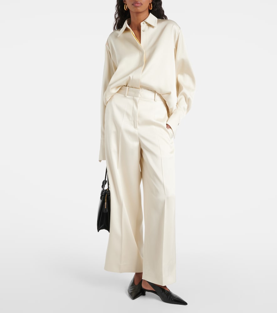  Jil Sander Jil Sander Weite Hose Aus Satin 