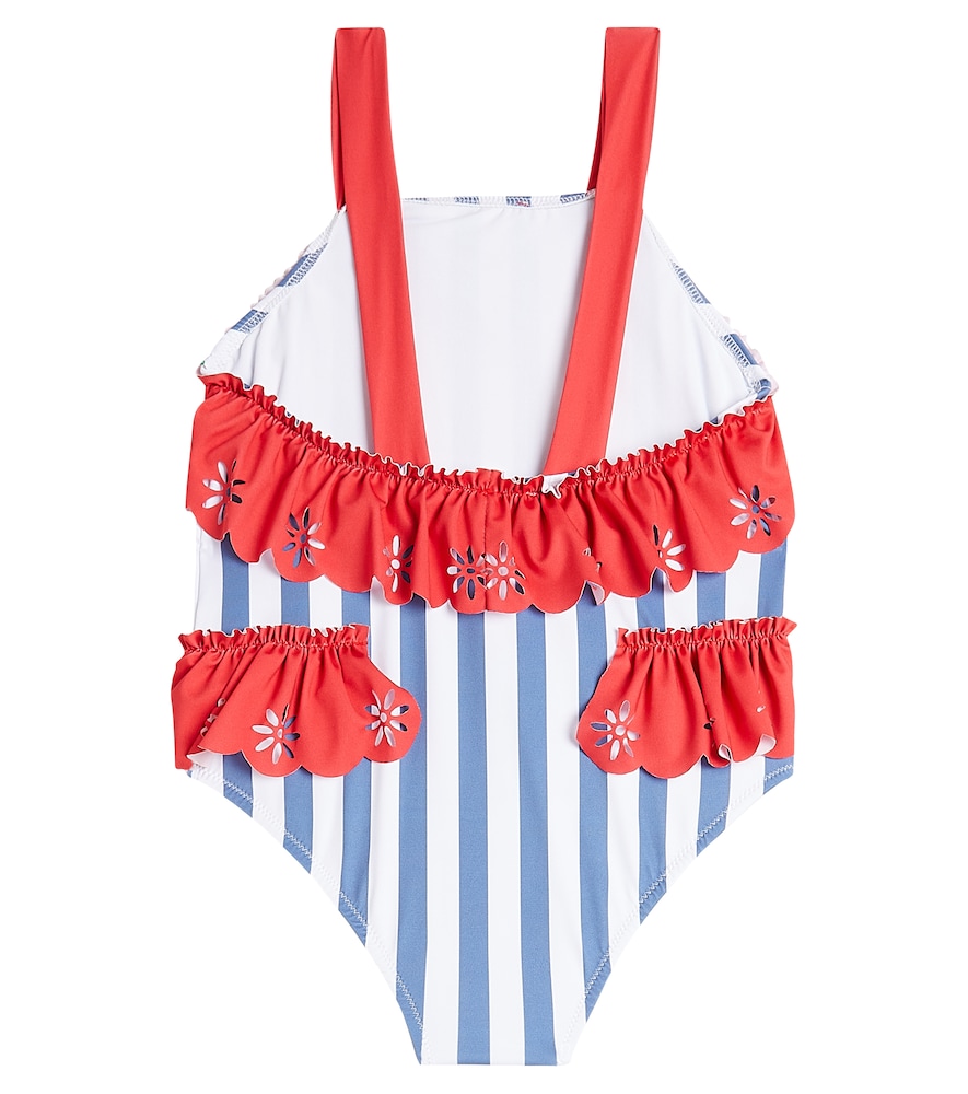  Patachou Patachou Striped Ruffled Swimsuit 