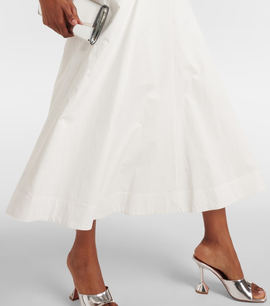  Roland Mouret Roland Mouret One-shoulder-midikleid Aus Baumwollpopeline 
