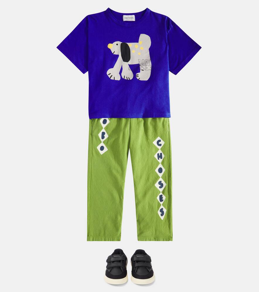 Bobo Choses Diamonds Cotton Sweatpants In Green