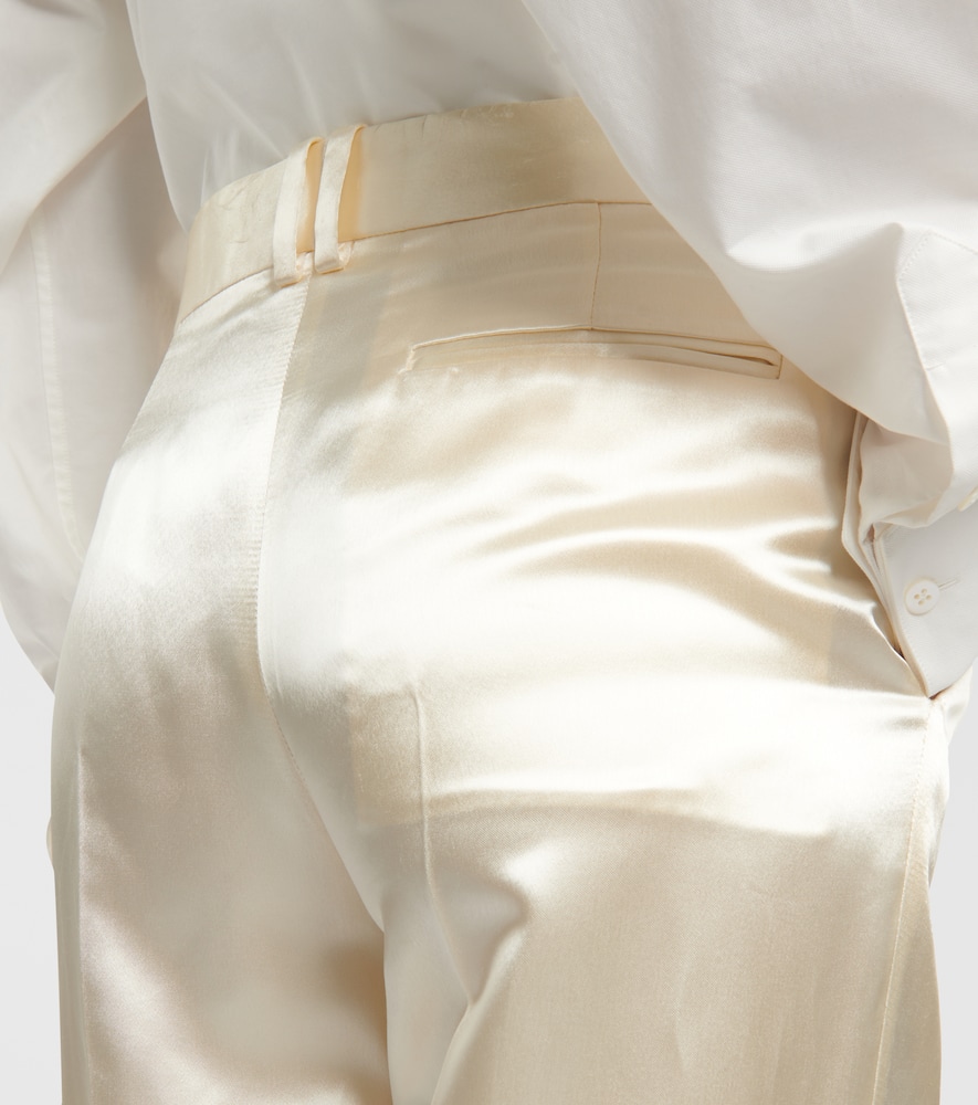 The Row Encore Straight Pants In Weiss