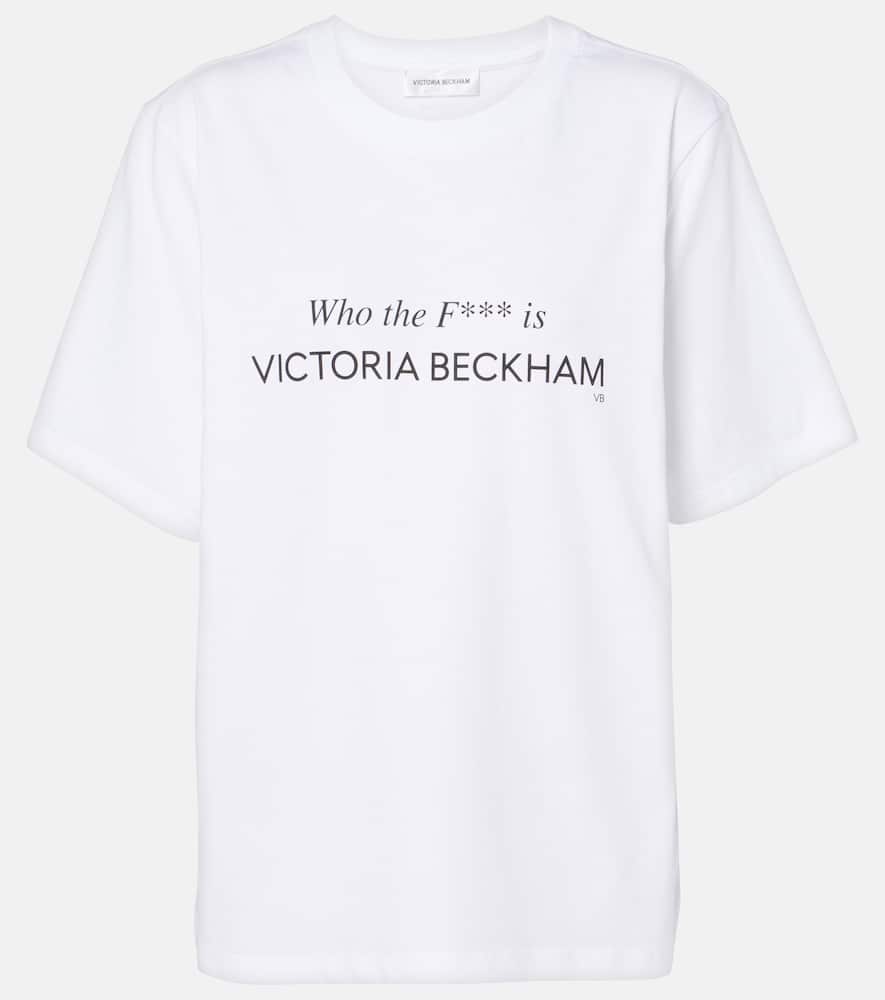 Slogan cotton-jersey T-shirt