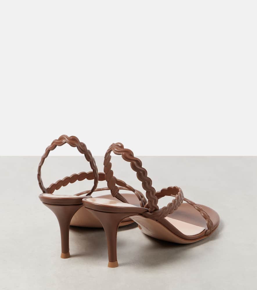 Gianvito Rossi 70 Leather Sandals In Nude