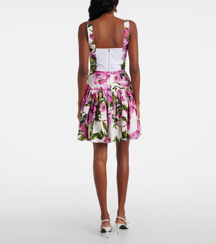  Dolce&gabbana Dolce&gabbana Mini-jupe En Coton à Fleurs 