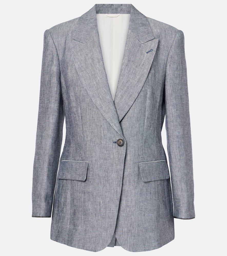 Hemp and linen blazer
