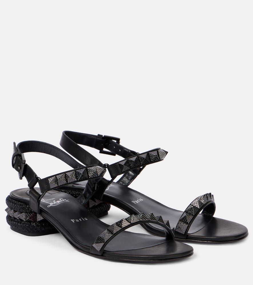Christian Louboutin Pyrasand 30 Leather Sandals