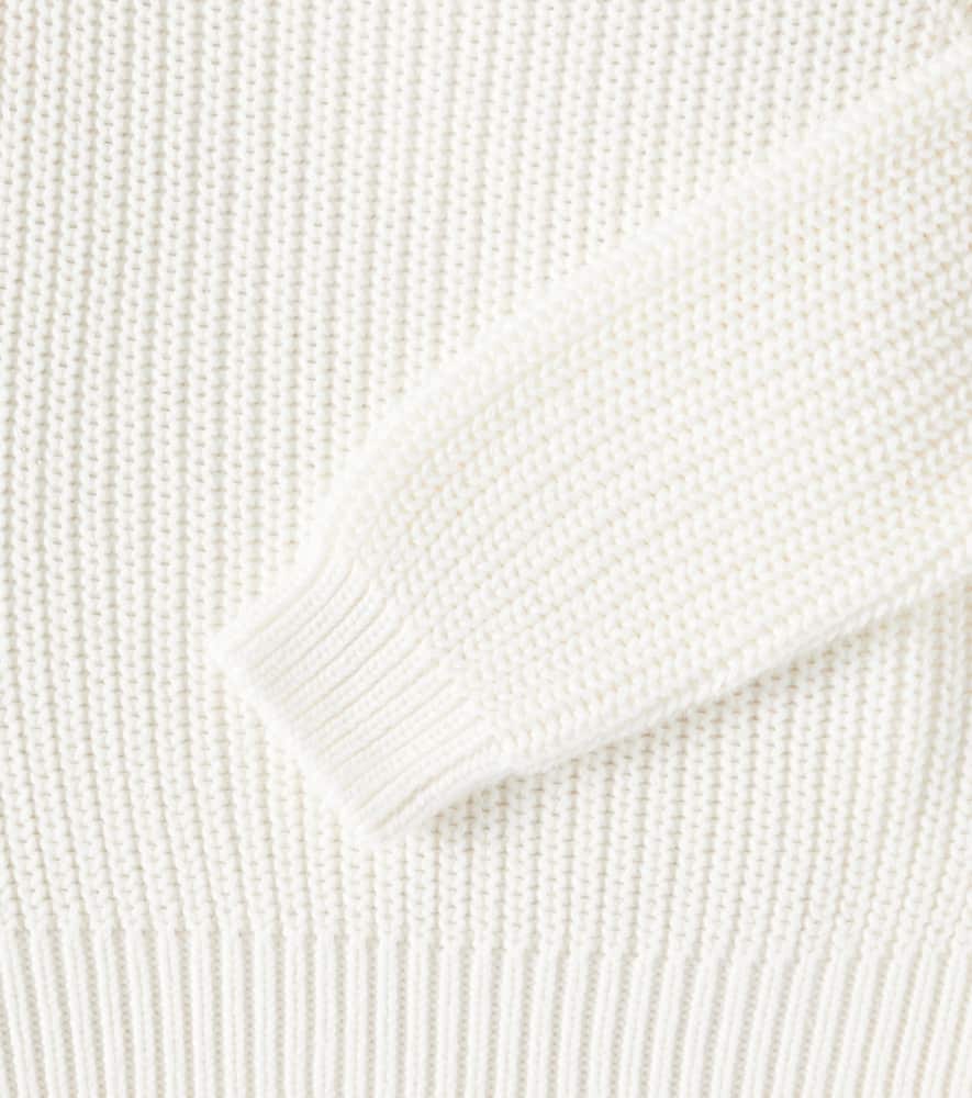 Il Gufo Ribbed-knit Cotton Sweater In White
