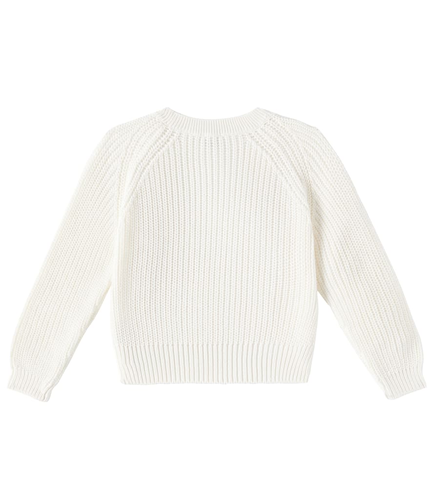 Il Gufo Ribbed-knit Cotton Sweater In White