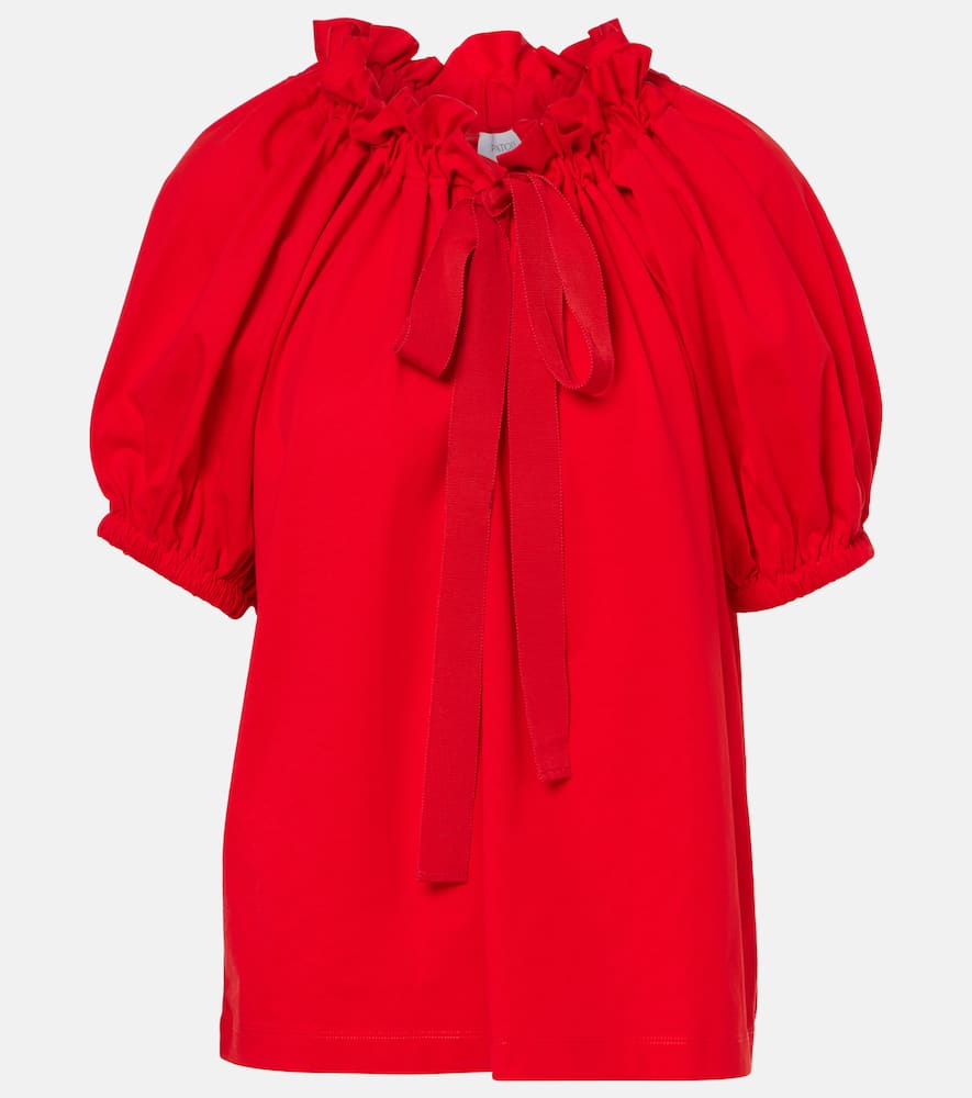 Patou Drawstring T-shirt In Red