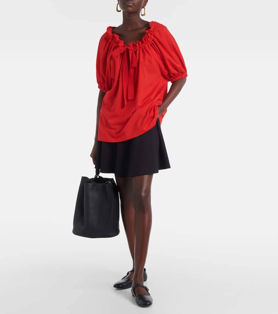 Patou Drawstring T-shirt In Red