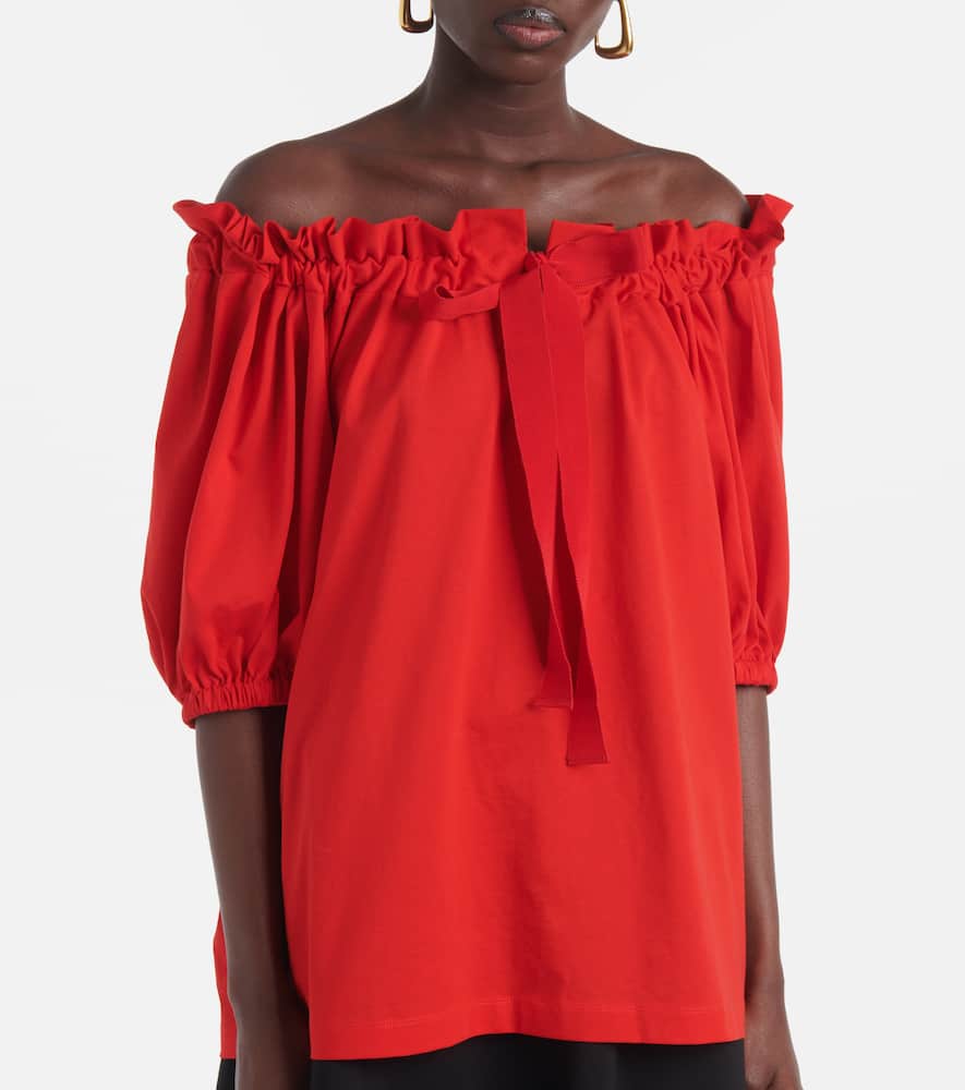 Patou Drawstring T-shirt In Red