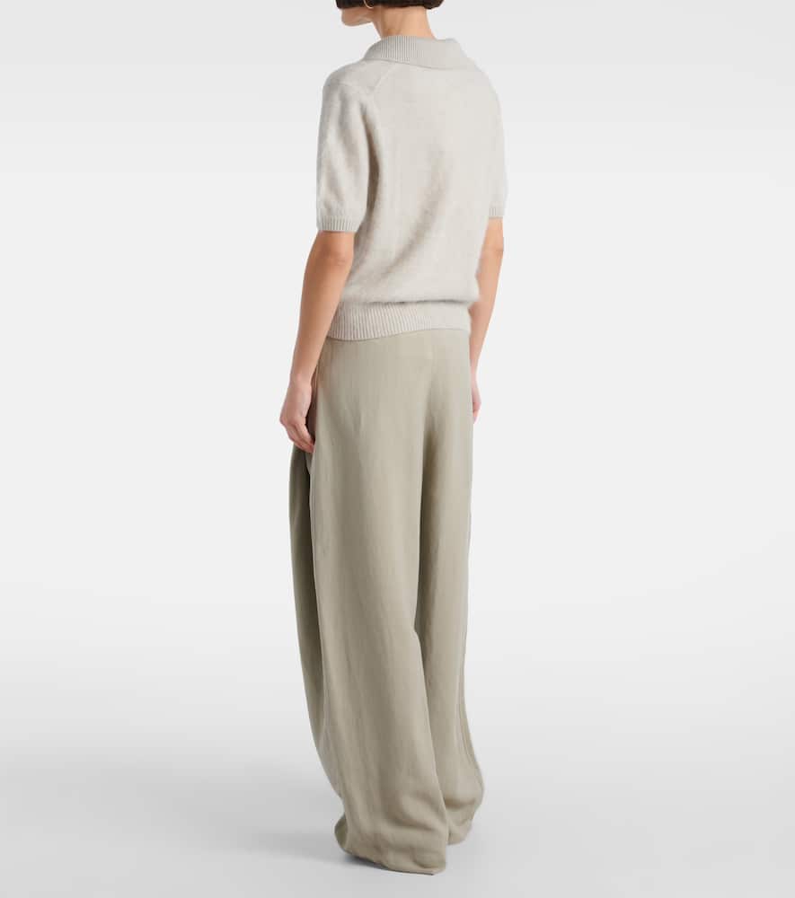 Dorothee Schumacher Fluffy Statements Wool And Cashmere Top In Green
