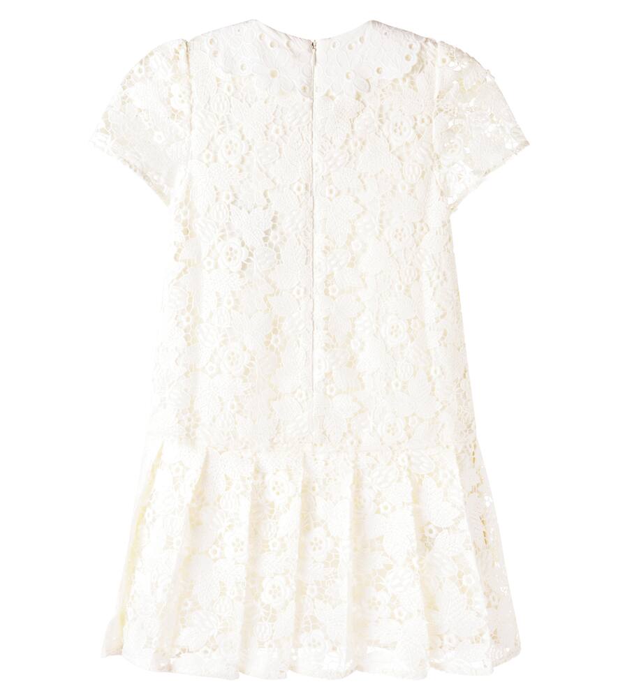 Self-portrait Floral Lace Dress In White