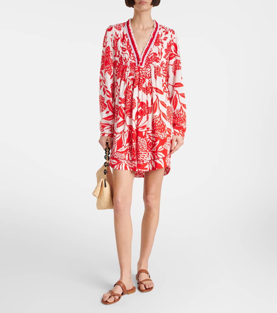 Poupette St Barth Ola Floral Minidress In Multi