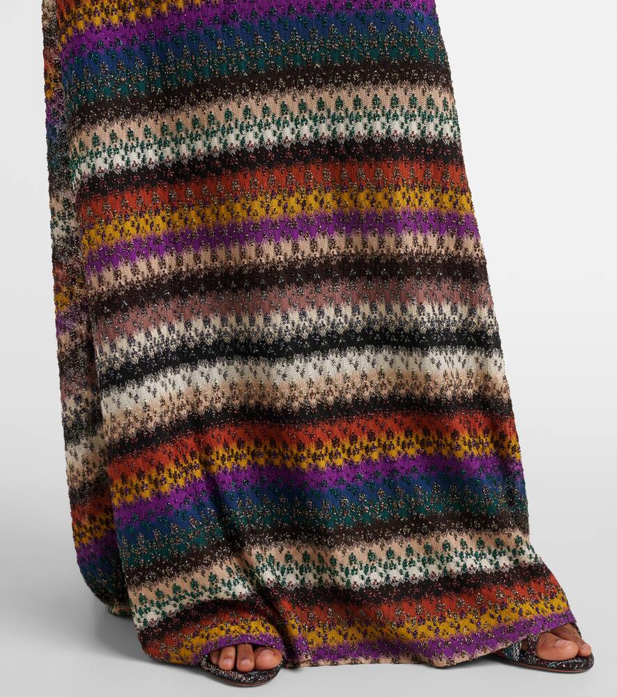 Missoni Striped Lamé Maxi Dress In Multi